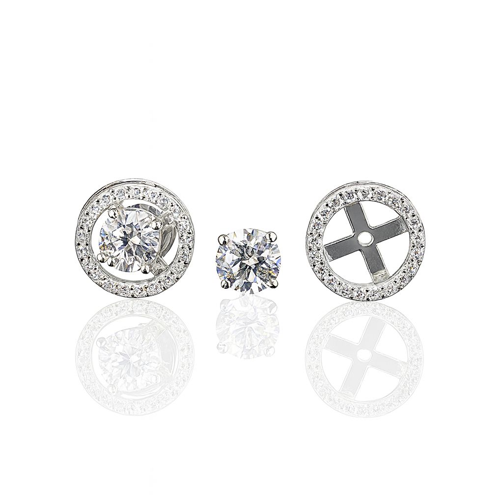 La DiaMantés | Halo Circle Diamond Studs